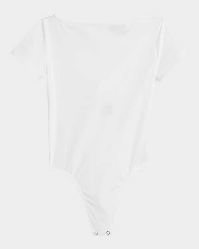 Compact Jersey Short-Sleeve Bodysuit